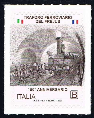 Italia francobollo traforo - 1,