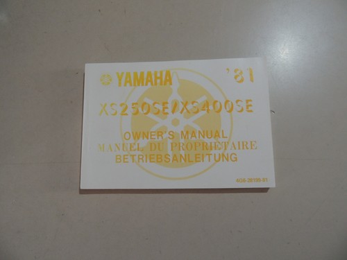 Yamaha xs250 400 se 1981 - yamaha,