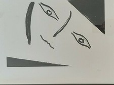 Litografia di Virgilio Guidi con cornice firmata e numerata dall' autore