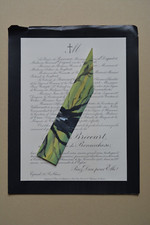 Faire part décès, de Bonnechose, Baronne de Brécourt, Caen, Calvados, 1913