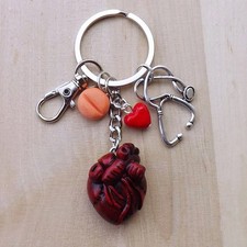 Portachiavi cuore anatomico in