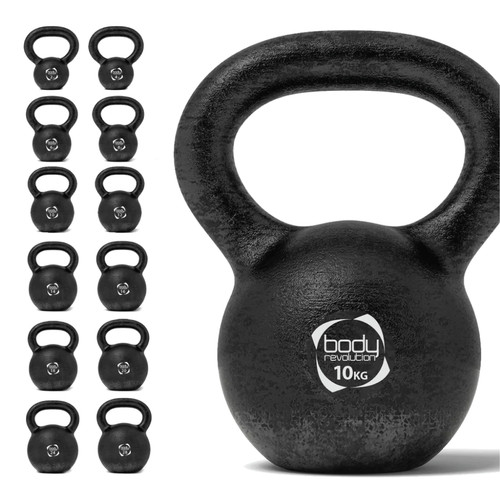Kettlebell 10kg ghisa con - kettlebell,