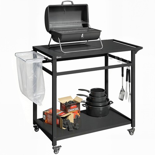 Outsunny carrello per barbecue - per,