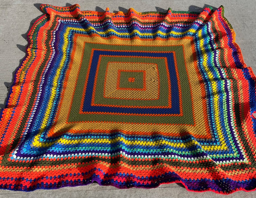 Coperta pazza neon uncinetto - coperta,
