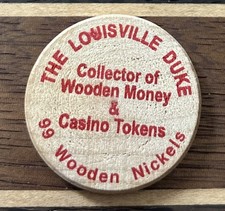 Gettone Pubblicitario Legno