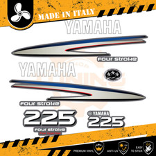 Decalcomania Adesivi Motore Fuoribordo Yamaha 225 cv - Four Stroke F225 BIANCO