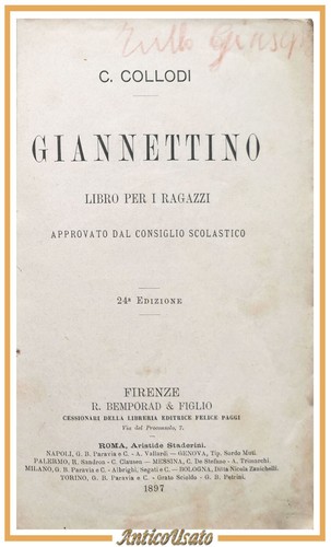 Giannettino carlo collodi - giannettino, di