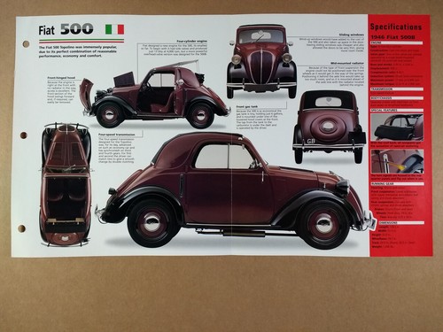 1946 fiat 500b - fiat, photos