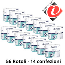 56 Rotoli Carta igienica Lucart Aquastream anti intasamento wc caravan camper