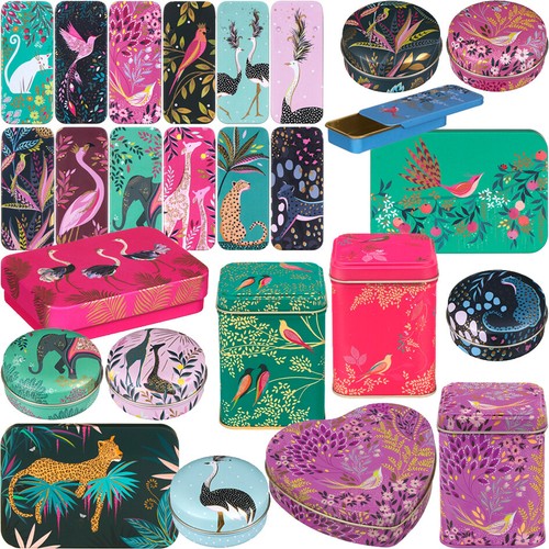 Sara miller metal tin box - sara,
