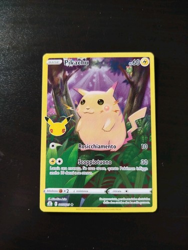 Carta pokemon 25th pikachu - carta,
