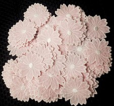 Applique Tessuto Fiori Rosa 2"