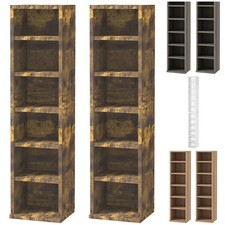 HOMCOM Set 2 Scaffali Porta CD