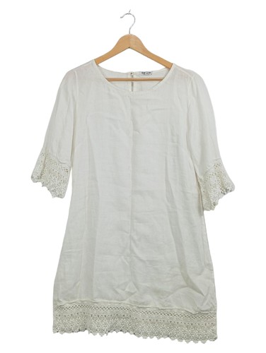 Abito estivo donna bianco lino - donna,