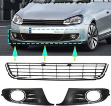 SET GRIGLIE ANTERIORI BASSA INFERIORE + FENDI VOLKSWAGEN GOLF 6 VI HIGHLINE LOOK