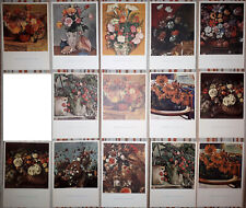 CARTOLINE VINTAGE I FIORI NELL'ARTE 1972 REPUBBLICA DEI RAGAZZI-F. GUALDI-FARINA