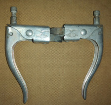 COPPIA LEVE FRIZIONE/FRENO IN ALLUMINIO PER  MOTO ANNI 30/40 MARCHIO BALILLA