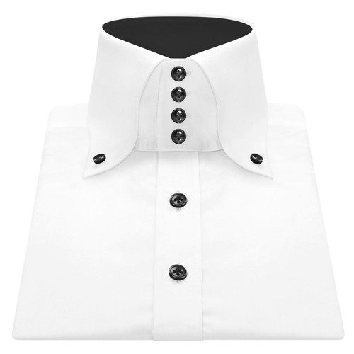Camicia bianca uomo collo alto
