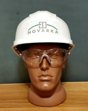 Casco protettivo ORIGINALE operaio NOVARKA☢CHERNOBYL centrale nucleare + VETRI DI SICUREZZA