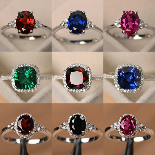 Anello rubino smeraldo - rubino,