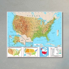 Mappa degli Stati Uniti Stampe