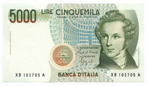 5000 lire italia vincenzo - b.,