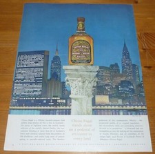 1965 VINTAGE LARGE AD CHIVAS