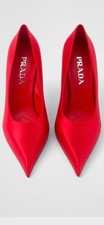 Red Prada 85mm Satin Pumps