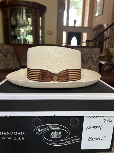 Stetson paglia fedora sand - fedora,