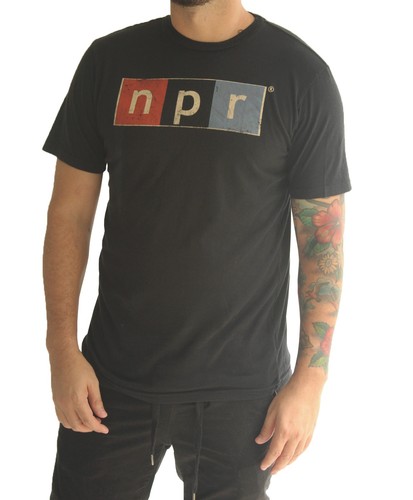 Shirt uomo nera logo - t-shirt, npr