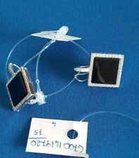 orecchini in oro con brillanti e onice