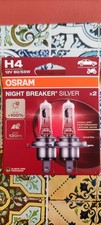 Coppia lampade alogene H4 12V 60/55W Osram Night Breaker Silver