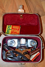 Zeiss Ikon Contaflex Synchro-Compur con accessori Carl Zeiss Tessar 1:2,8 f=45 mm