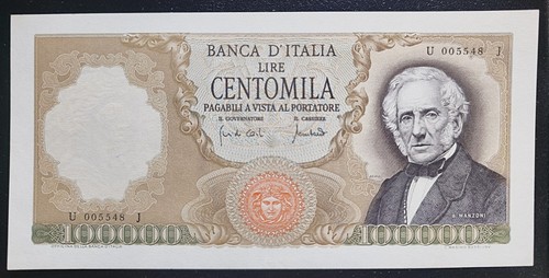 100000 lire manzoni - 100000,