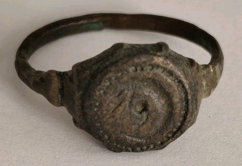 Anello bronzo medievale - anello, in
