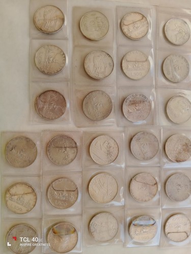 Lotto monete argento 500 - lotto,