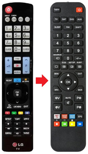 Telecomando adatto per - , lg