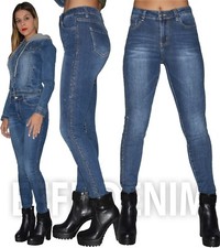 Jeans Donna con Strass Skinny
