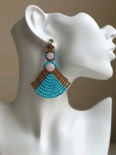 Handcrafted boho earrings - handcrafted, |