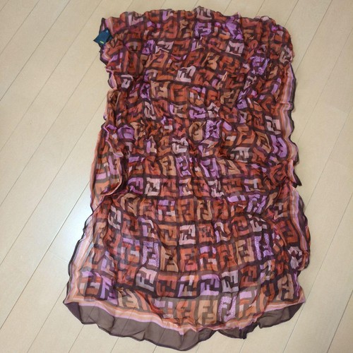 Stola seta fendi arancione - stola,