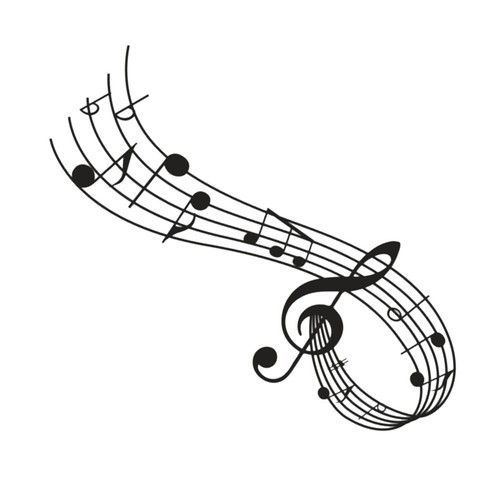 Adesivi murali note musicali - murali,