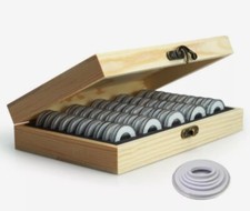 Portamonete Da Collezione In Legno, per monete commemorative. Monete 2 euro.