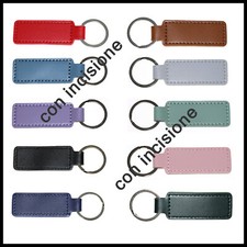 Portachiavi pelle poliuretanica vegana incisione personalizzata chiavi casa auto