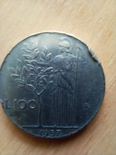 100 lire 1957 repubblica - ,