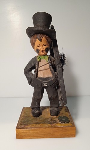 Vecchia statuina legno - vecchia,