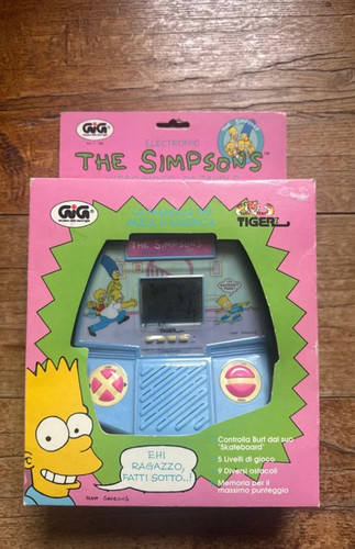 The simpson vintage videogioco
