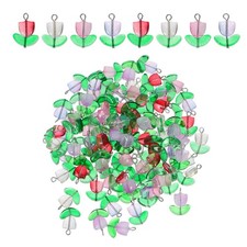 100 pezzi di perline di fiori
