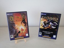 OUTLAWS - FULL THROTTLE - 2 GIOCHI IN ITALIANO LUCASARTS CLASSICS PC CD ROM