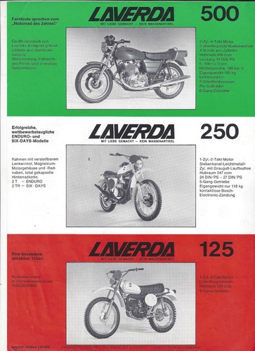 Brochure depliant laverda 1000 - depliant,