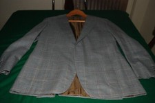 Sartoria Giovanni Mattina, Giacca uomo, Beige quadro ocra, Cachemire e lana